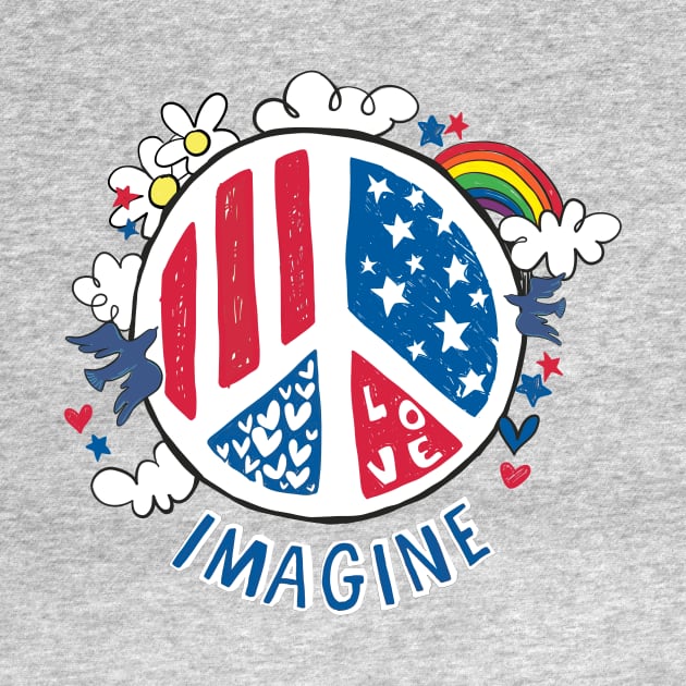 Imagine Love Imagine Peace by LittleBunnySunshine